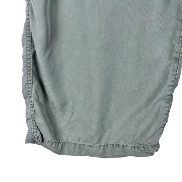 LOFT Emory Wide Leg CROP PANT Size LP Relaxed Loose sage green Soft lyocell - Picture 4 of 7